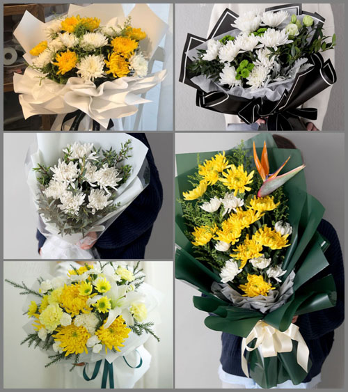 山东莱芜莱城区牛泉镇茂盛堂村白事花束代送